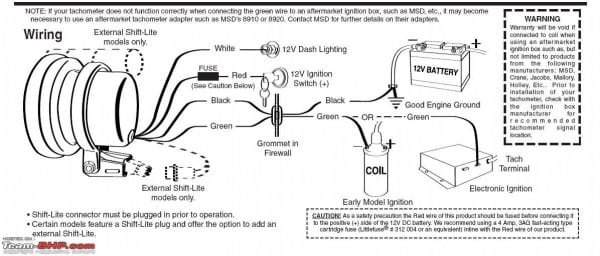 Sunpro Tachometer Wiring