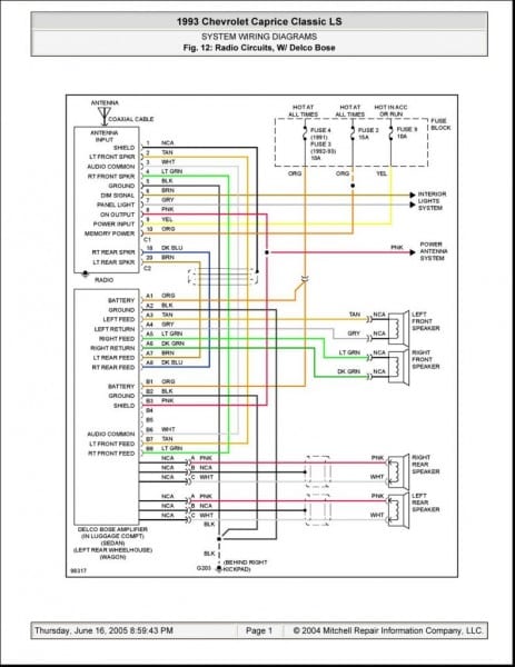 1997 Ford Ranger Radio Wiring Diagram