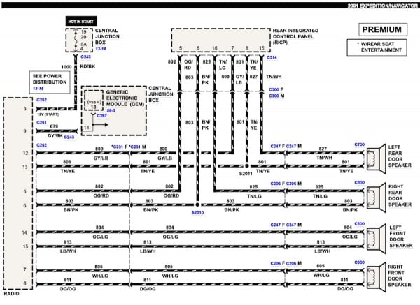 1998 Ford Expedition Stereo Wiring Diagram 1998 Ford Expedition Stereo Wiring Diagram