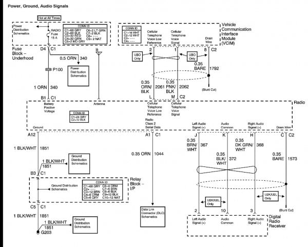 2002 Avalanche Radio Wiring Diagram