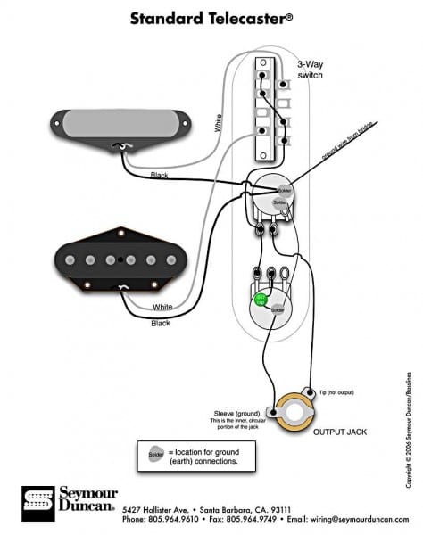 Standard Tele Wiring Diagram | Car Wiring Diagram