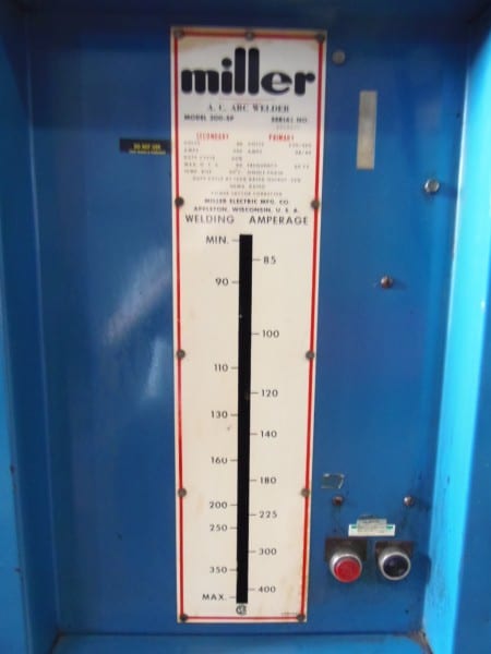 Miller 300 Amp A C Arc Welder, Model 300 Miller 300 Amp A C Arc Welder, Model 300