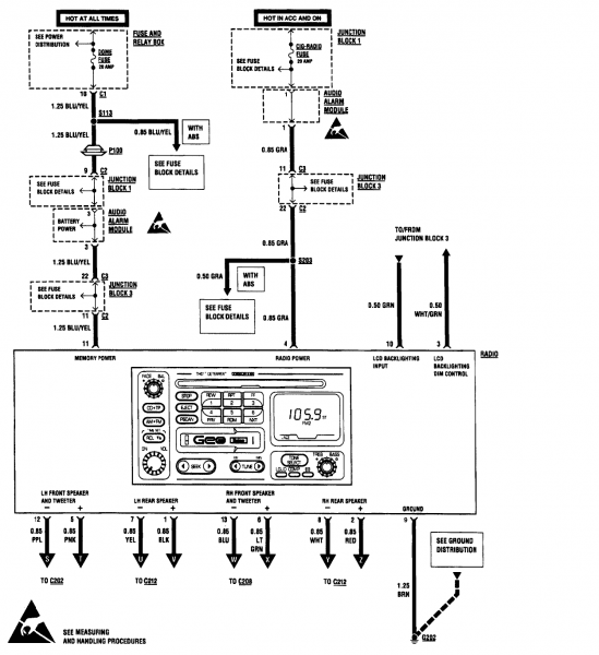 Chevy Metro Radio Wiring Diagram