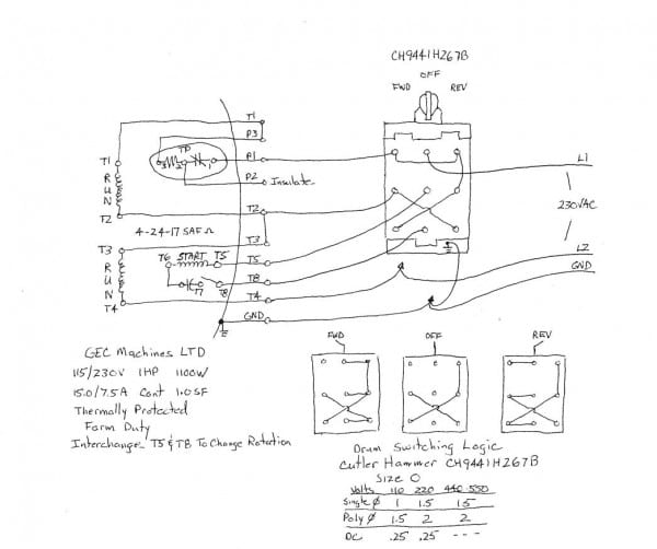 220 Drum Switch Wiring 220 Drum Switch Wiring