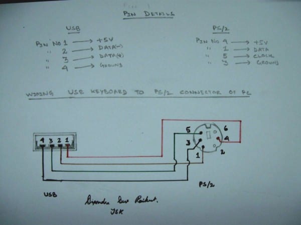 Ps2 Keyboard To Usb Wiring Diagram Ps2 Keyboard To Usb Wiring Diagram