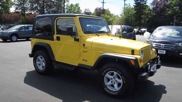 2002 Jeep Wrangler, Yellow 2002 Jeep Wrangler, Yellow