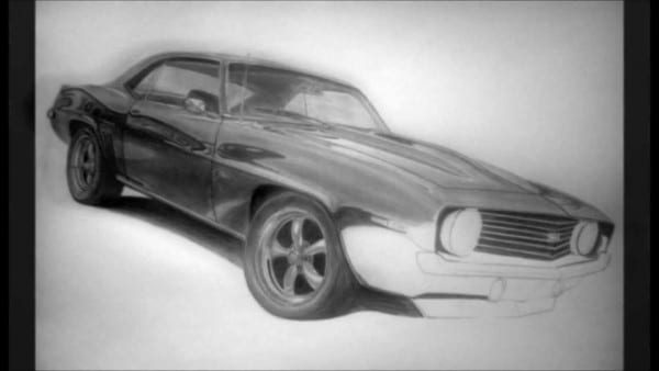 69 Chevrolet Camaro Ss Pencil Drawing 69 Chevrolet Camaro Ss Pencil Drawing