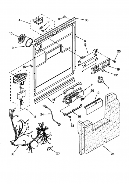 Repair Kitchenaid Dishwasher Parts Diagram Repair Kitchenaid Dishwasher Parts Diagram
