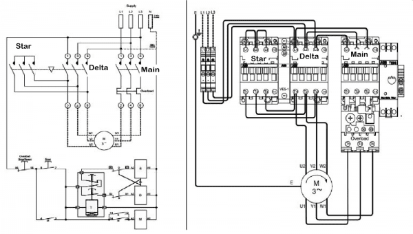 Star Delta Starter Wiring Diagram