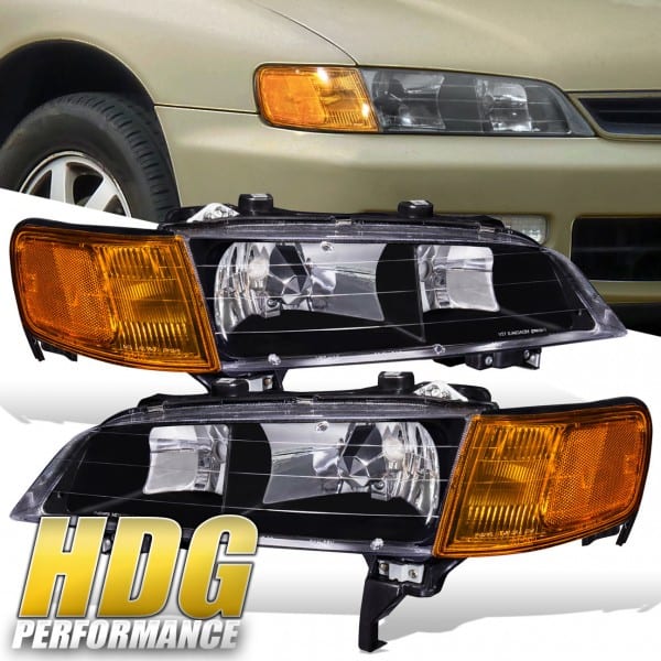 94 95 96 97 Honda Accord Cd5 Jdm Black Housing + Amber Side 94 95 96 97 Honda Accord Cd5 Jdm Black Housing + Amber Side