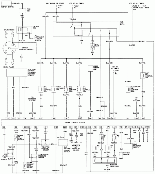 1992 Honda Accord Wiring Diagram