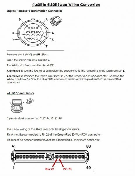 4l60e Transmission Swap Guide