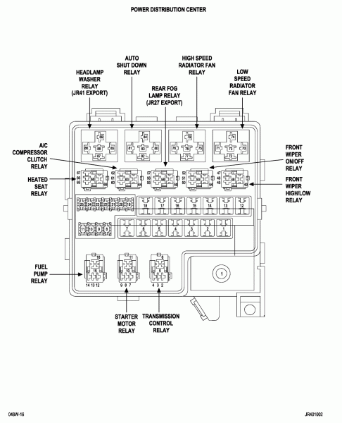 I Need A Fuse Diagram For A 2004 Stratus - Car Wiring Diagram