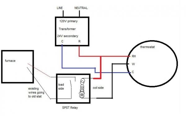 24V Thermostat Wiring Diagram from www.tankbig.com