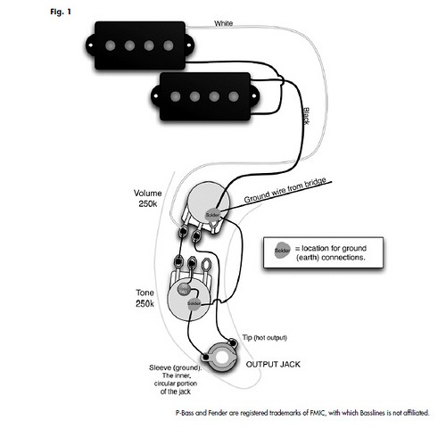 Fender Precision Bass Wiring Diagram