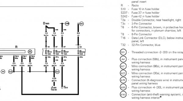 Vw Cabrio Audio Wiring Vw Cabrio Audio Wiring