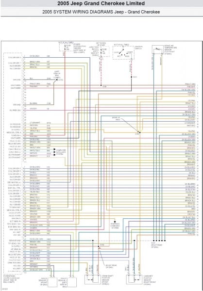 2005 Jeep Grand Cherokee Wiring Diagram