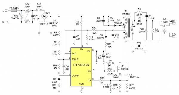 Design Guidelines For Rt7302 And Rt7304 Psr Led Driver Design Guidelines For Rt7302 And Rt7304 Psr Led Driver