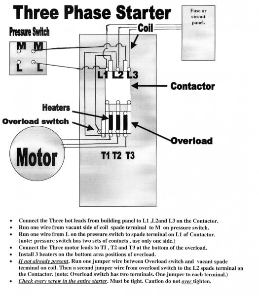 How to wire 3 phase