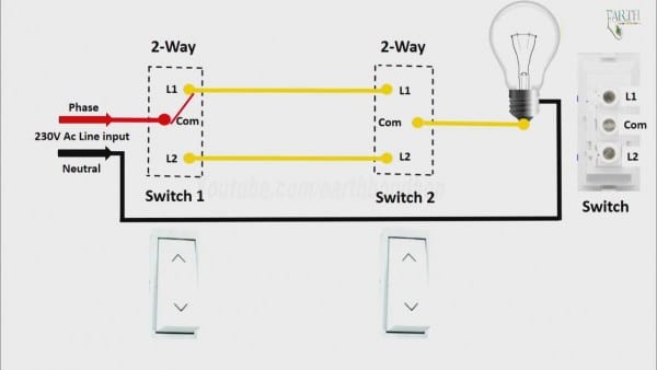 2 Way Light Switch Diagram In Engilsh 2 Way Light Switch Diagram In Engilsh