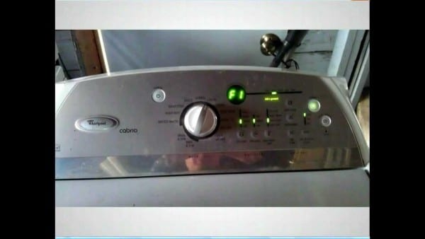 Whirlpool Cabrio F1 Error Control Board W10189966 Whirlpool Cabrio F1 Error Control Board W10189966