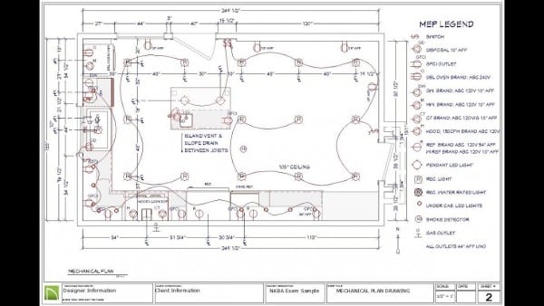 8 Electrical, Mechanical And Plumbing Plan For The Nkba Ckbd Exam 8 Electrical, Mechanical And Plumbing Plan For The Nkba Ckbd Exam