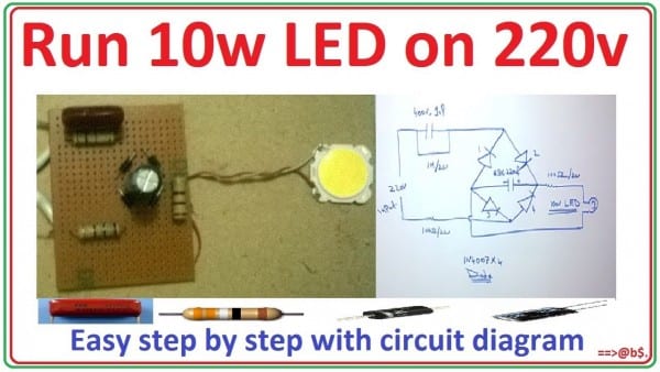 How To Run 10 Watt Led Bulb On 220v How To Run 10 Watt Led Bulb On 220v