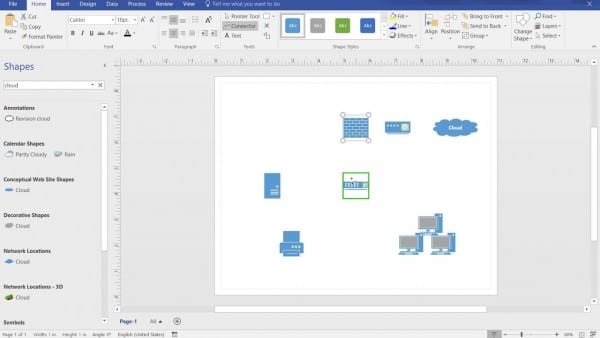 How To Create A Basic Network Diagram In Visio 2016 | Car Wiring Diagram