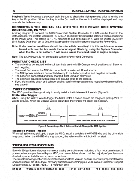 Msd 6201 Ignition Wiring Diagram