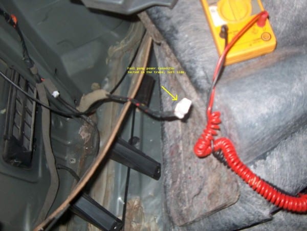 2001 Mazda 626 Fuel Pump Location