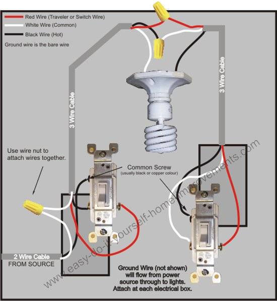 Wire A 3 Way Switch Diagram Wire A 3 Way Switch Diagram