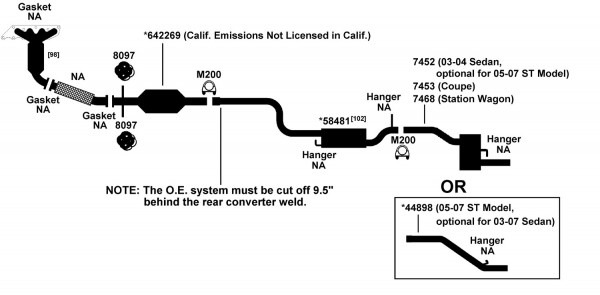 Ford Focus Exhaust Diagram From Best Value Auto Parts Ford Focus Exhaust Diagram From Best Value Auto Parts