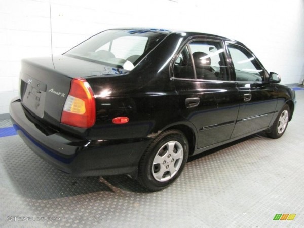 2001 Ebony Black Hyundai Accent Gl Sedan 34581980 Photo 4 2001 Ebony Black Hyundai Accent Gl Sedan 34581980 Photo 4