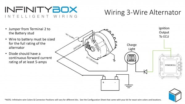3 Pin Alternator Wiring Diagram