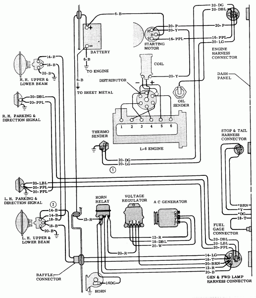 1970 Chevy Truck Wiring Diagram