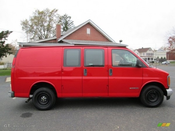 Victory Red 2001 Chevrolet Express 2500 Commercial Van Exterior Victory Red 2001 Chevrolet Express 2500 Commercial Van Exterior