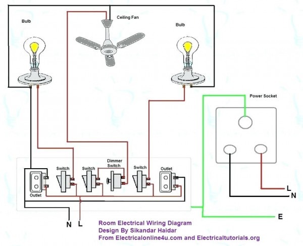 Simple Electrical House Wiring Diagram
