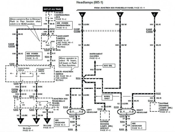 1996 Dodge Ram 1500 Headlight Switch Wiring Diagram