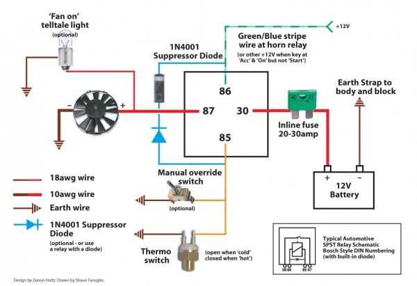 Electric Fan Relay Wiring