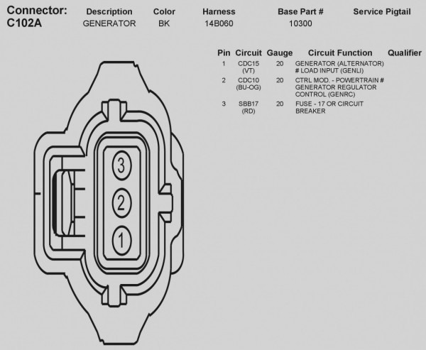 How To Wire A 3 Wire Alternator Diagram
