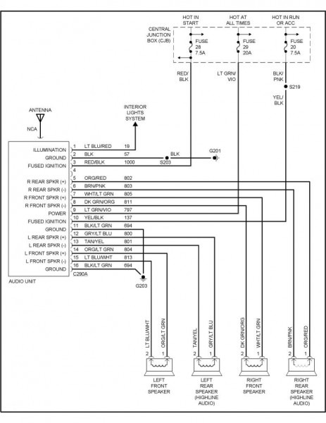 1994 Ford Escort Radio Wiring Diagram