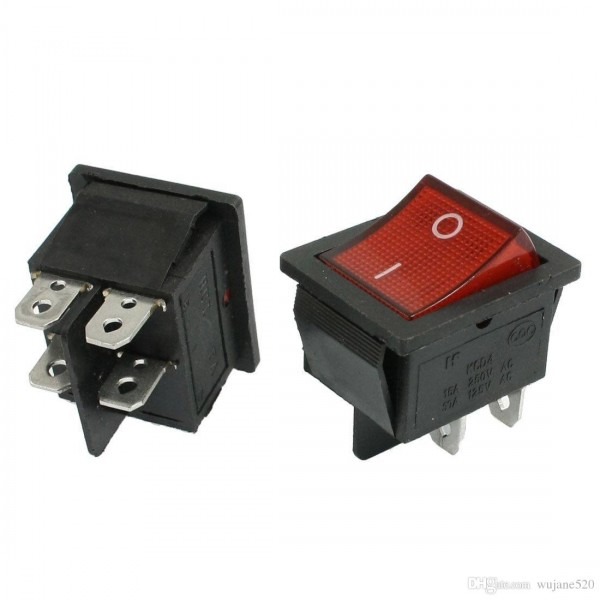 Kcd4 Rocker Switch Dpst 4 Pins On Kcd4 Rocker Switch Dpst 4 Pins On
