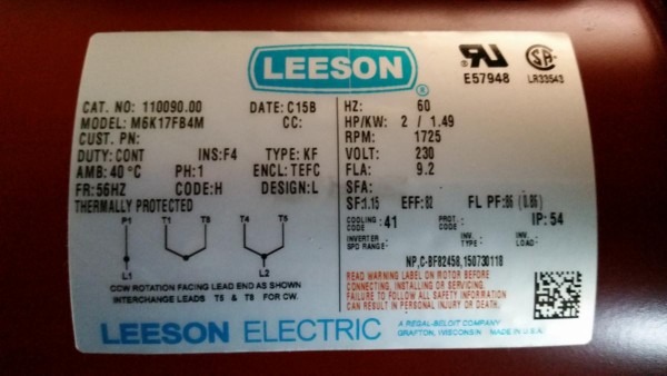 2 Hp Leeson Motor Wiring Diagram 2 Hp Leeson Motor Wiring Diagram