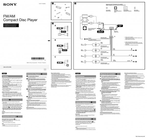 Sony Cdx Gt640ui Wiring Diagram