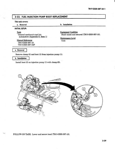 Fuel Injection Pump Boot Replacement Fuel Injection Pump Boot Replacement