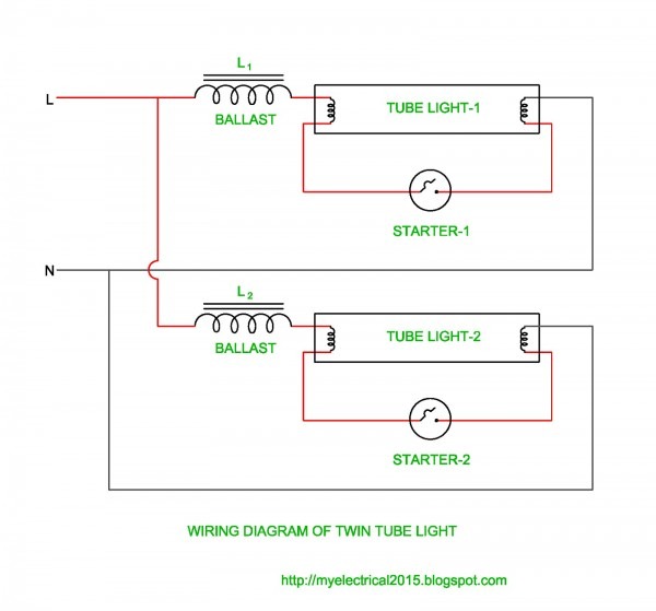 Twin Fluorescent Lamp Wiring Diagram