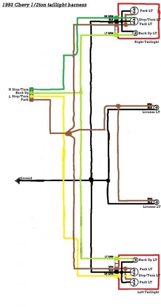 Tail Light Wiring Diagram Tail Light Wiring Diagram