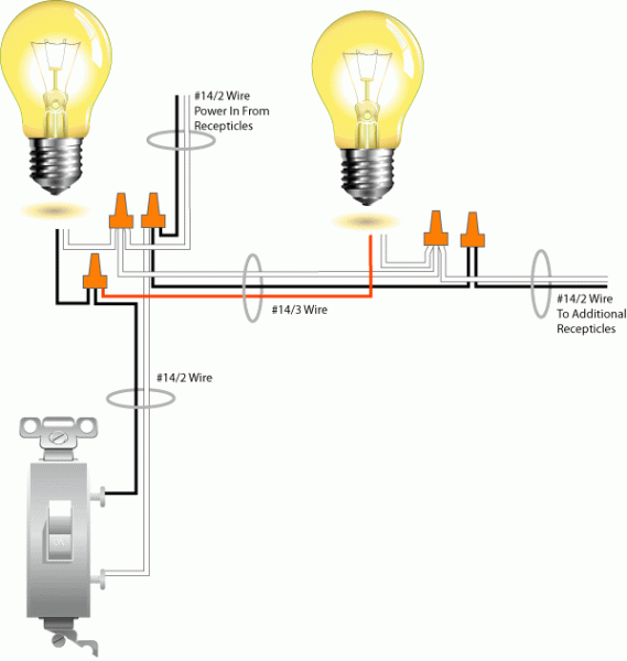 Wiring Diagram 2 Lights 1 Switch Wiring Diagram 2 Lights 1 Switch