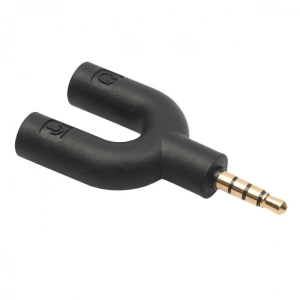 2pcs Earphone Splitter Adapter U Type Jack 3 5mm To Dual 3 5mm 2pcs Earphone Splitter Adapter U Type Jack 3 5mm To Dual 3 5mm