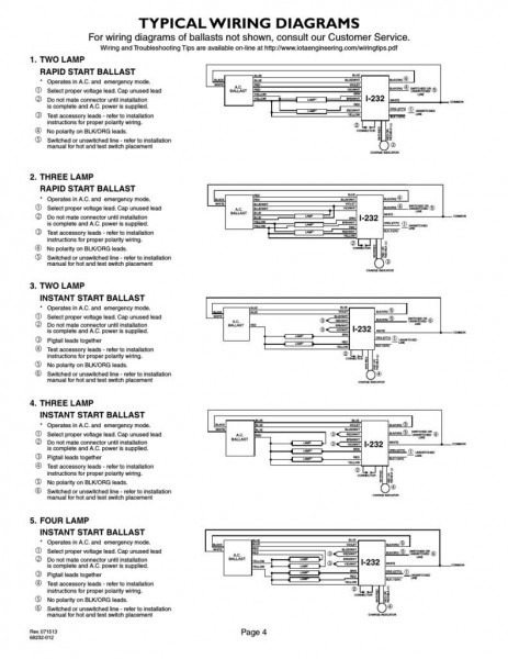 4 Lamp T5 Ballast Wiring Diagram 4 Lamp T5 Ballast Wiring Diagram